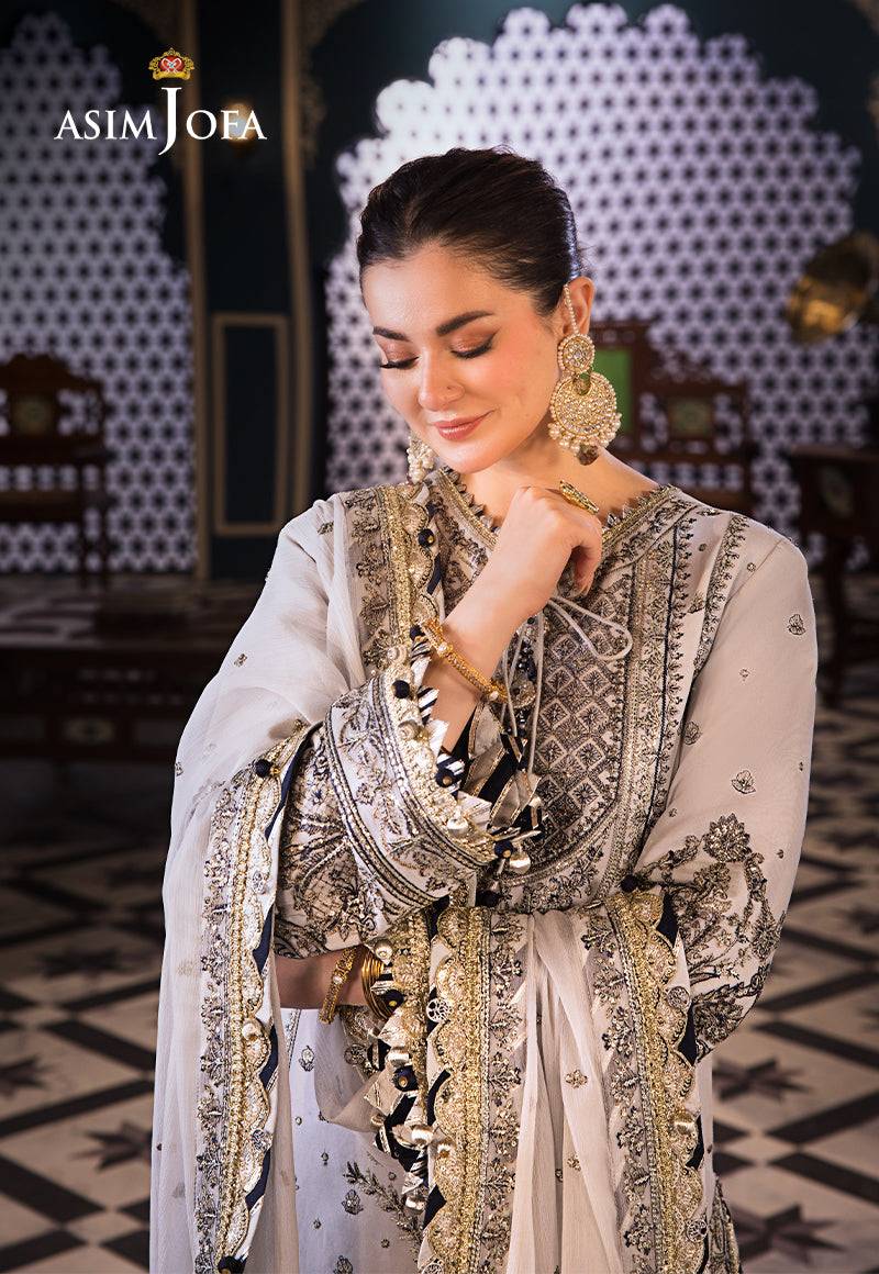 Asim Jofa | Fasana e Ishq Eid Luxury Lawn | AJFI-28 - Pakistani Designer Dress - by Asim Jofa | Type: Luxury - 100% Original at Saira Sultan