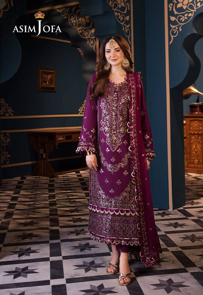 Asim Jofa | Fasana e Ishq Eid Luxury Lawn | AJFI-11 - Pakistani Designer Dress - by Asim Jofa | Type: Luxury - 100% Original at Saira Sultan