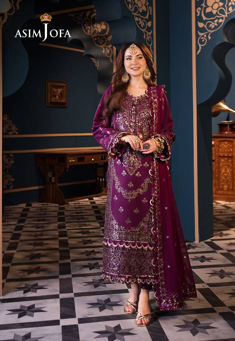 Asim Jofa | Fasana e Ishq Eid Luxury Lawn | AJFI-11 - Pakistani Designer Dress - by Asim Jofa | Type: Luxury - 100% Original at Saira Sultan