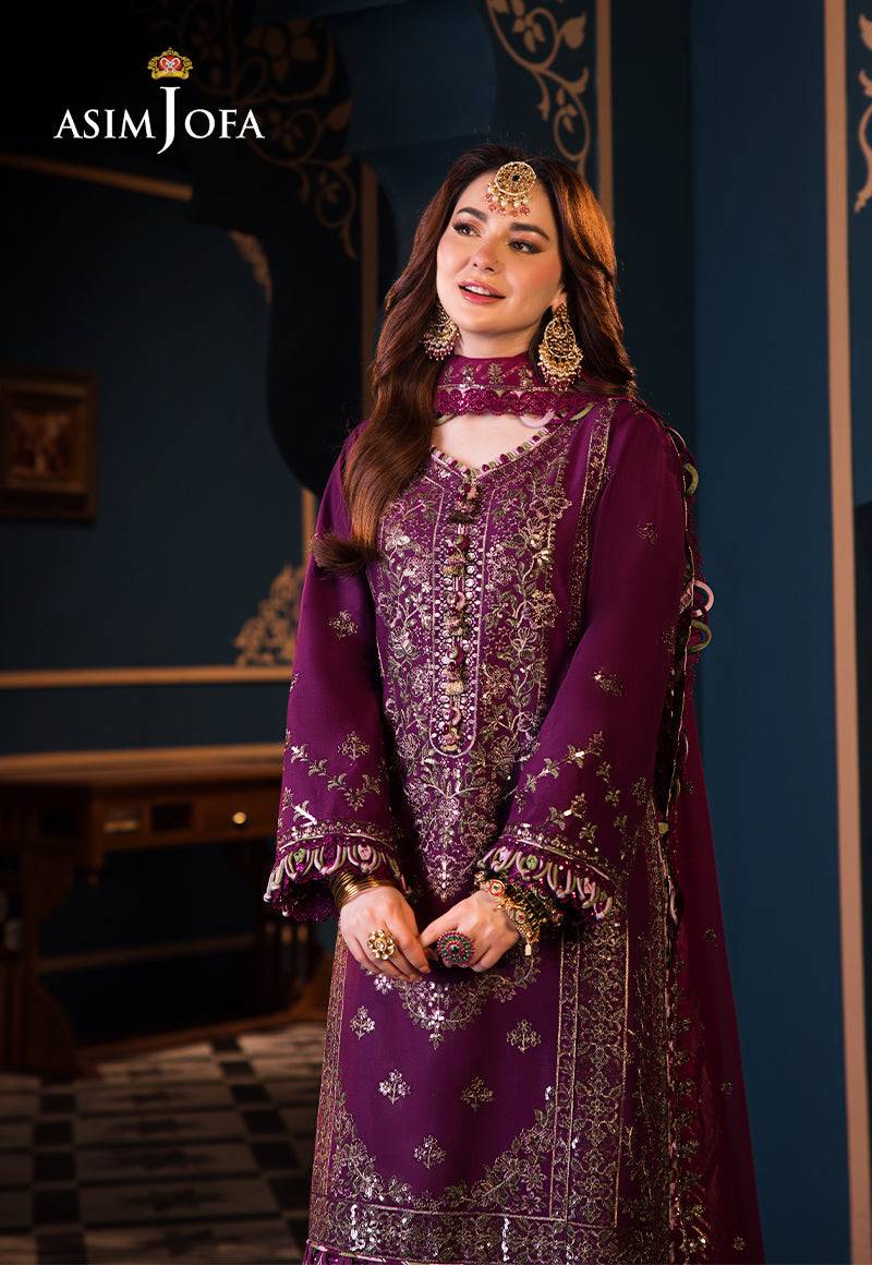 Asim Jofa | Fasana e Ishq Eid Luxury Lawn | AJFI-11 - Pakistani Designer Dress - by Asim Jofa | Type: Luxury - 100% Original at Saira Sultan