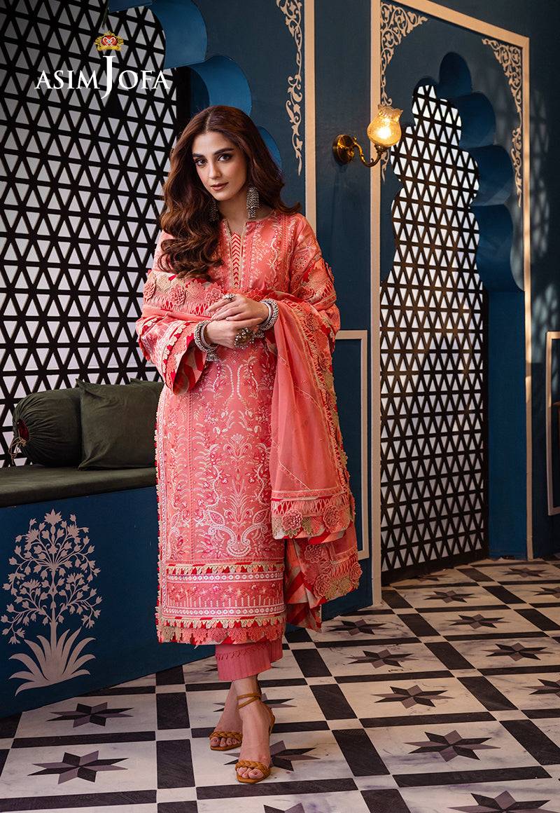 Asim Jofa | Fasana e Ishq Eid Luxury Lawn | AJFI-07 - Pakistani Designer Dress - by Asim Jofa | Type: Luxury - 100% Original at Saira Sultan