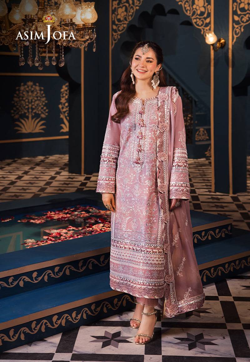 Asim Jofa | Fasana e Ishq Eid Luxury Lawn | AJFI-02 - Pakistani Designer Dress - by Asim Jofa | Type: Luxury - 100% Original at Saira Sultan