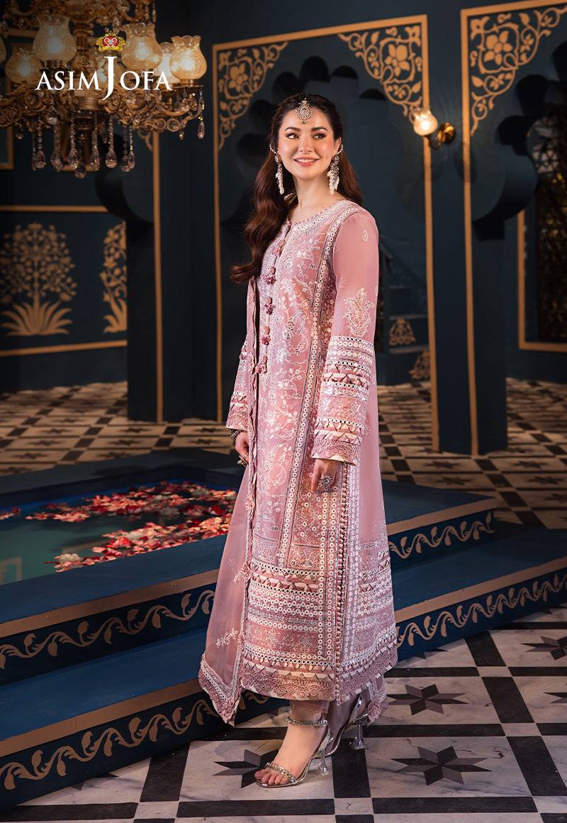 Asim Jofa | Fasana e Ishq Eid Luxury Lawn | AJFI-02 - Pakistani Designer Dress - by Asim Jofa | Type: Luxury - 100% Original at Saira Sultan