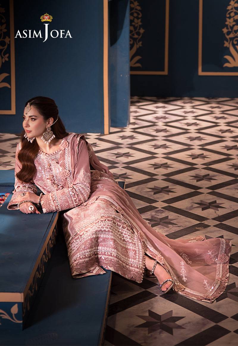 Asim Jofa | Fasana e Ishq Eid Luxury Lawn | AJFI-02 - Pakistani Designer Dress - by Asim Jofa | Type: Luxury - 100% Original at Saira Sultan