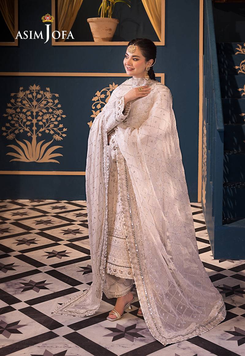 Asim Jofa | Fasana e Ishq Eid Luxury Lawn | AJFI-08 - Pakistani Designer Dress - by Asim Jofa | Type: Luxury - 100% Original at Saira Sultan