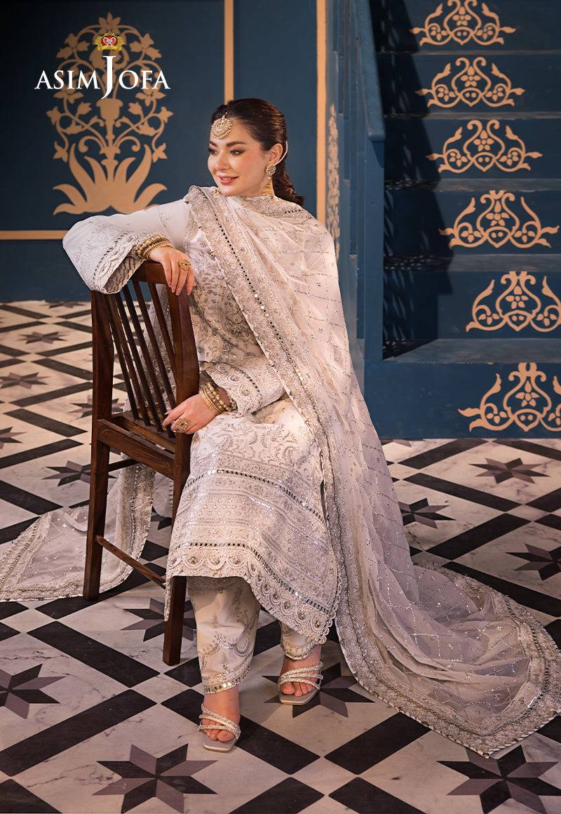 Asim Jofa | Fasana e Ishq Eid Luxury Lawn | AJFI-08 - Pakistani Designer Dress - by Asim Jofa | Type: Luxury - 100% Original at Saira Sultan