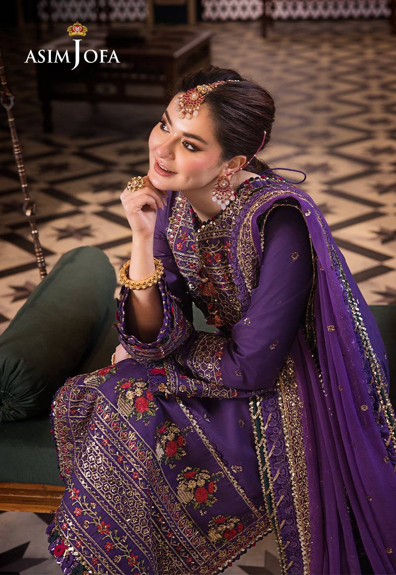 Asim Jofa | Fasana e Ishq Eid Luxury Lawn | AJFI-16 - Pakistani Designer Dress - by Asim Jofa | Type: Luxury - 100% Original at Saira Sultan