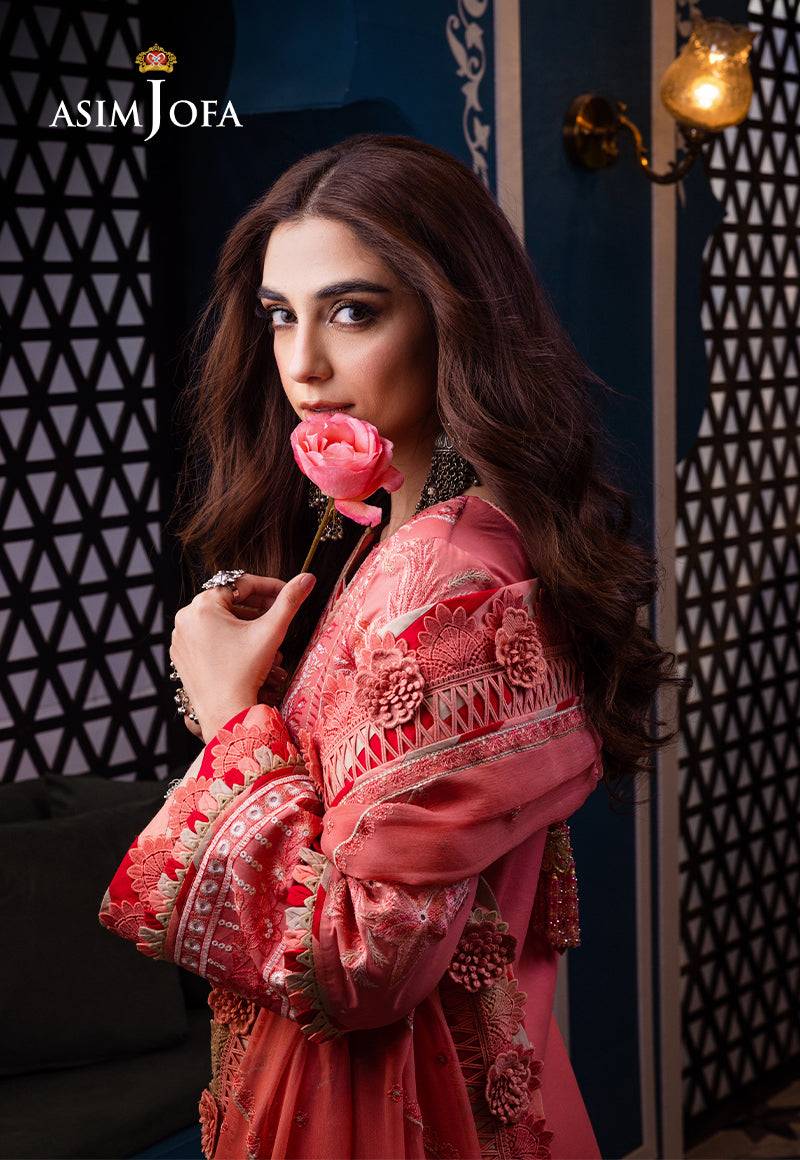 Asim Jofa | Fasana e Ishq Eid Luxury Lawn | AJFI-07 - Pakistani Designer Dress - by Asim Jofa | Type: Luxury - 100% Original at Saira Sultan