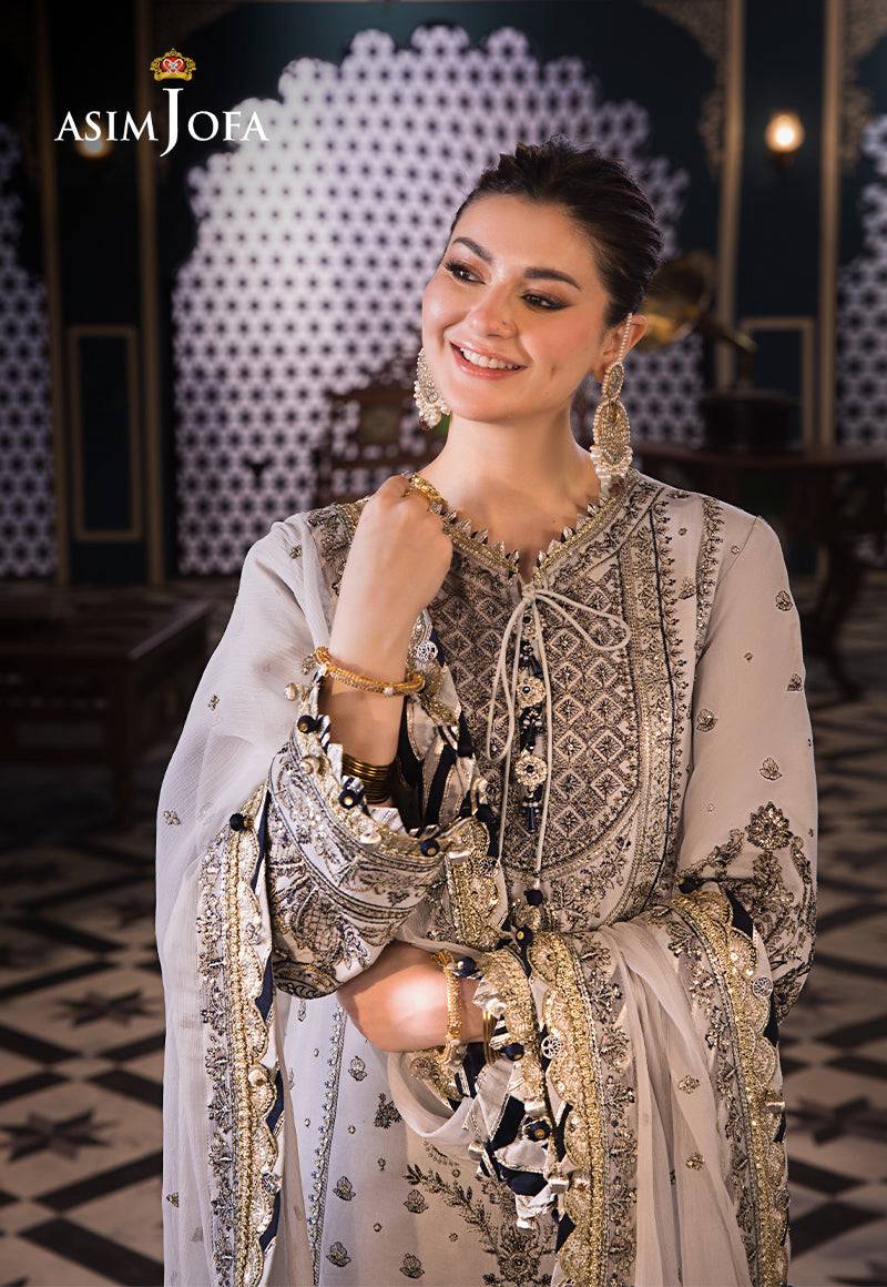 Asim Jofa | Fasana e Ishq Eid Luxury Lawn | AJFI-28 - Pakistani Designer Dress - by Asim Jofa | Type: Luxury - 100% Original at Saira Sultan