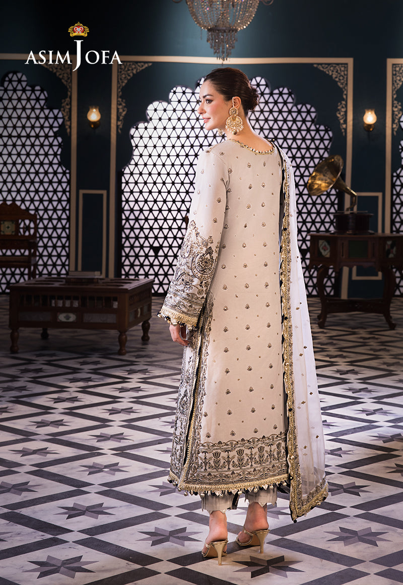 Asim Jofa | Fasana e Ishq Eid Luxury Lawn | AJFI-28 - Pakistani Designer Dress - by Asim Jofa | Type: Luxury - 100% Original at Saira Sultan