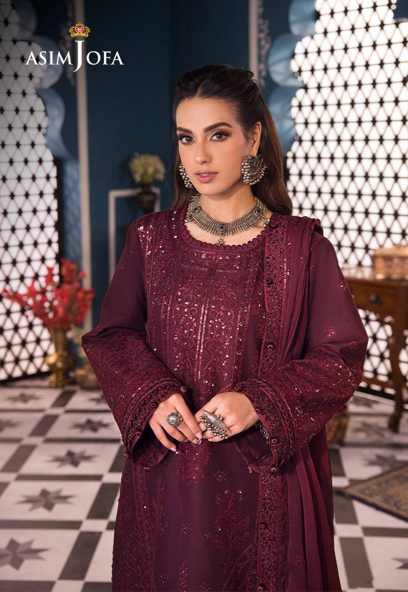 Asim Jofa | Fasana e Ishq Eid Luxury Lawn | AJFI-09 - Pakistani Designer Dress - by Asim jofa | Type: Luxury - 100% Original at Saira Sultan
