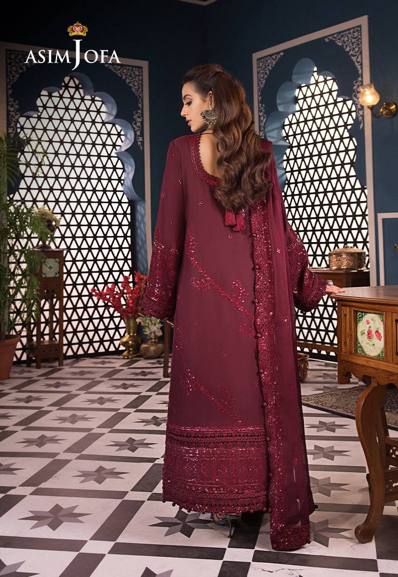 Asim Jofa | Fasana e Ishq Eid Luxury Lawn | AJFI-09 - Pakistani Designer Dress - by Asim jofa | Type: Luxury - 100% Original at Saira Sultan