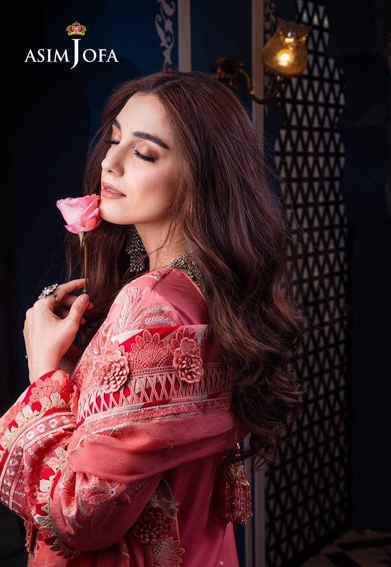 Asim Jofa | Fasana e Ishq Eid Luxury Lawn | AJFI-07 - Pakistani Designer Dress - by Asim Jofa | Type: Luxury - 100% Original at Saira Sultan