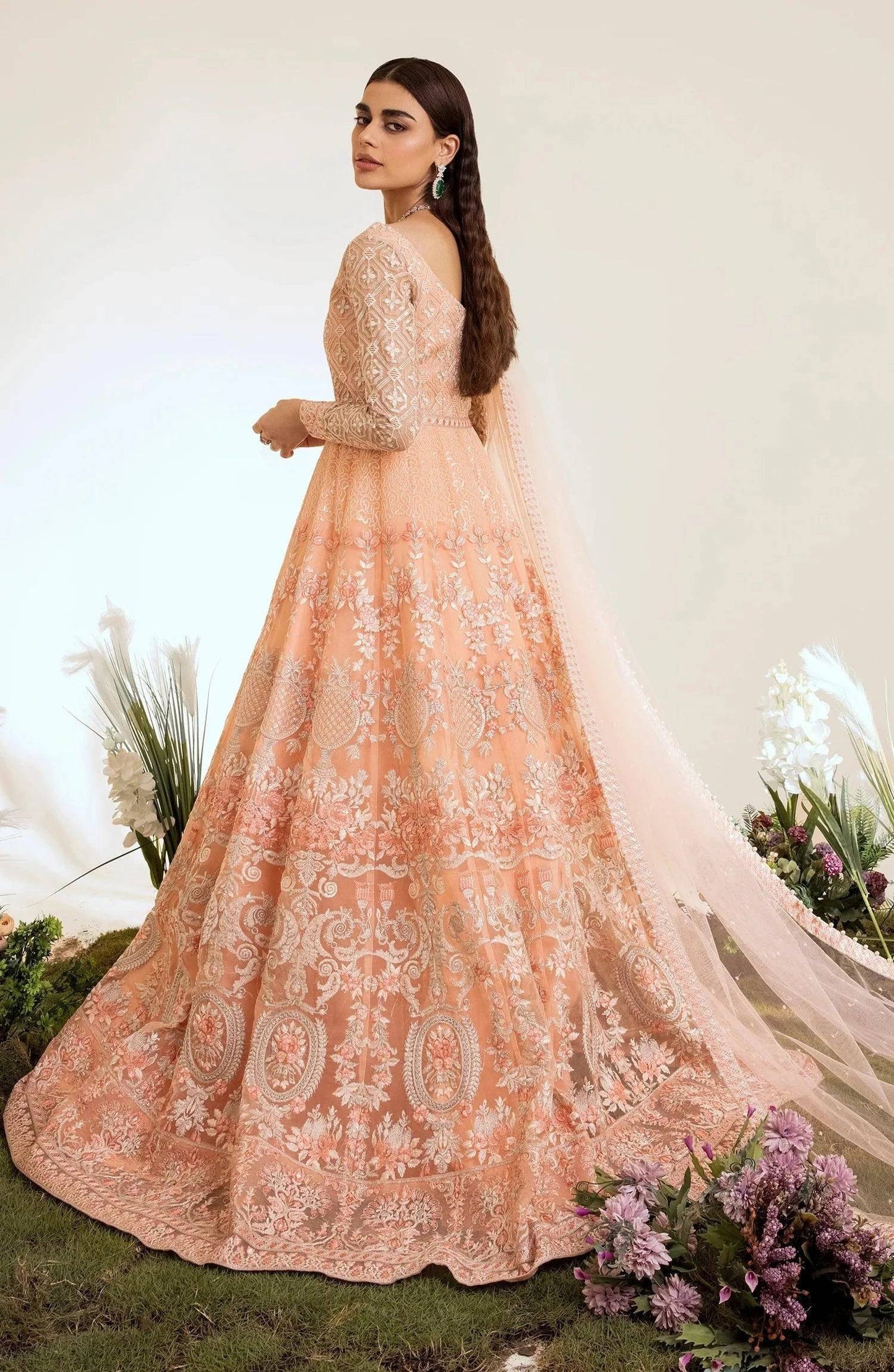 Maryum N Maria | The Brides 23 | Sushi Kiss (MS23-532) - Pakistani Designer Dress - by Maryum N Maria | Type: Bridal - 100% Original at Saira Sultan