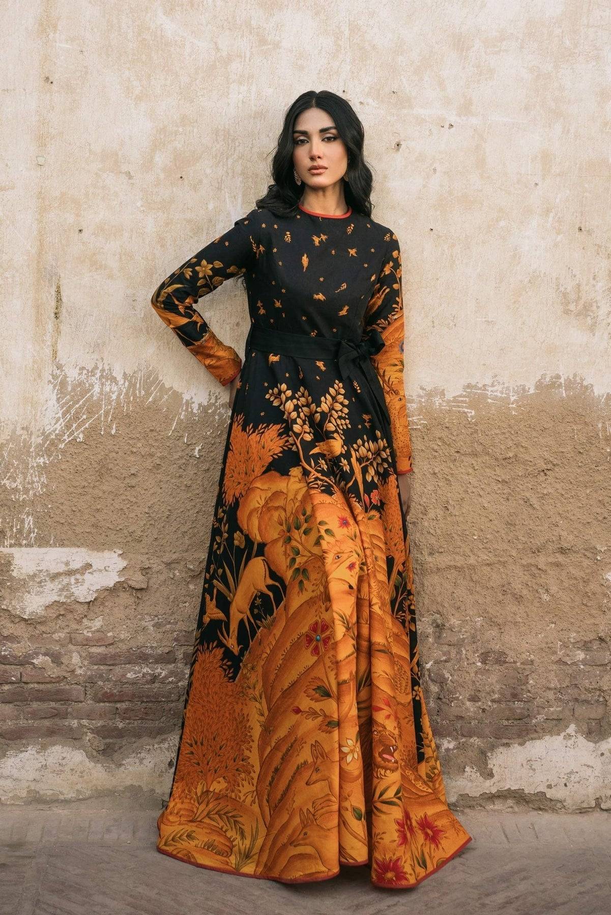Fahad Hussayn | Lawn Banger | Baburnama - Pakistani Designer Dress - by Fahad Hussayn | Type: Ladies Clothes - 100% Original at Saira Sultan