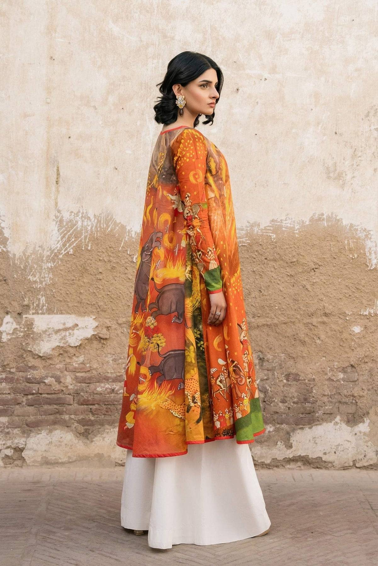 Fahad Hussayn | Lawn Banger | Baori - Pakistani Designer Dress - by Fahad Hussayn | Type: Ladies Clothes - 100% Original at Saira Sultan