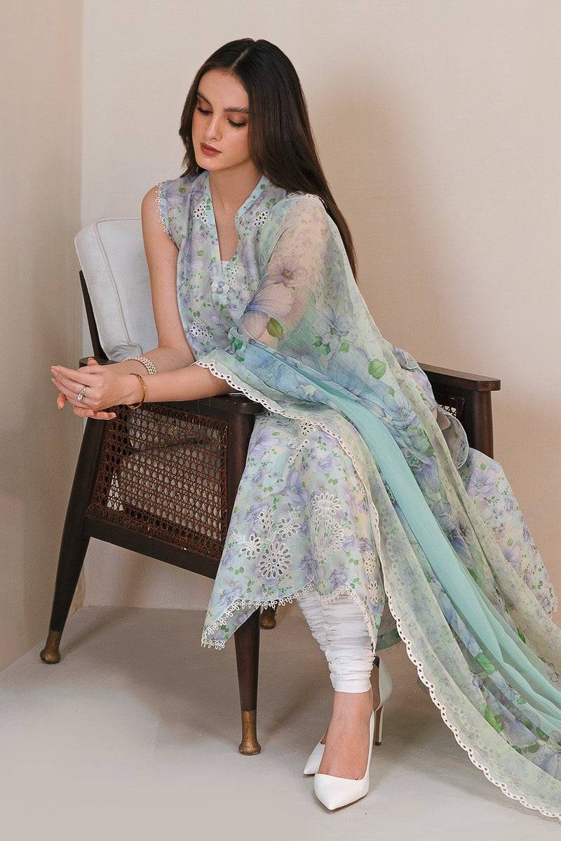 Baroque | Lawn Collection 24 | UF-357 - Pakistani Designer Dress - by Baroque | Type: Luxury - 100% Original at Saira Sultan
