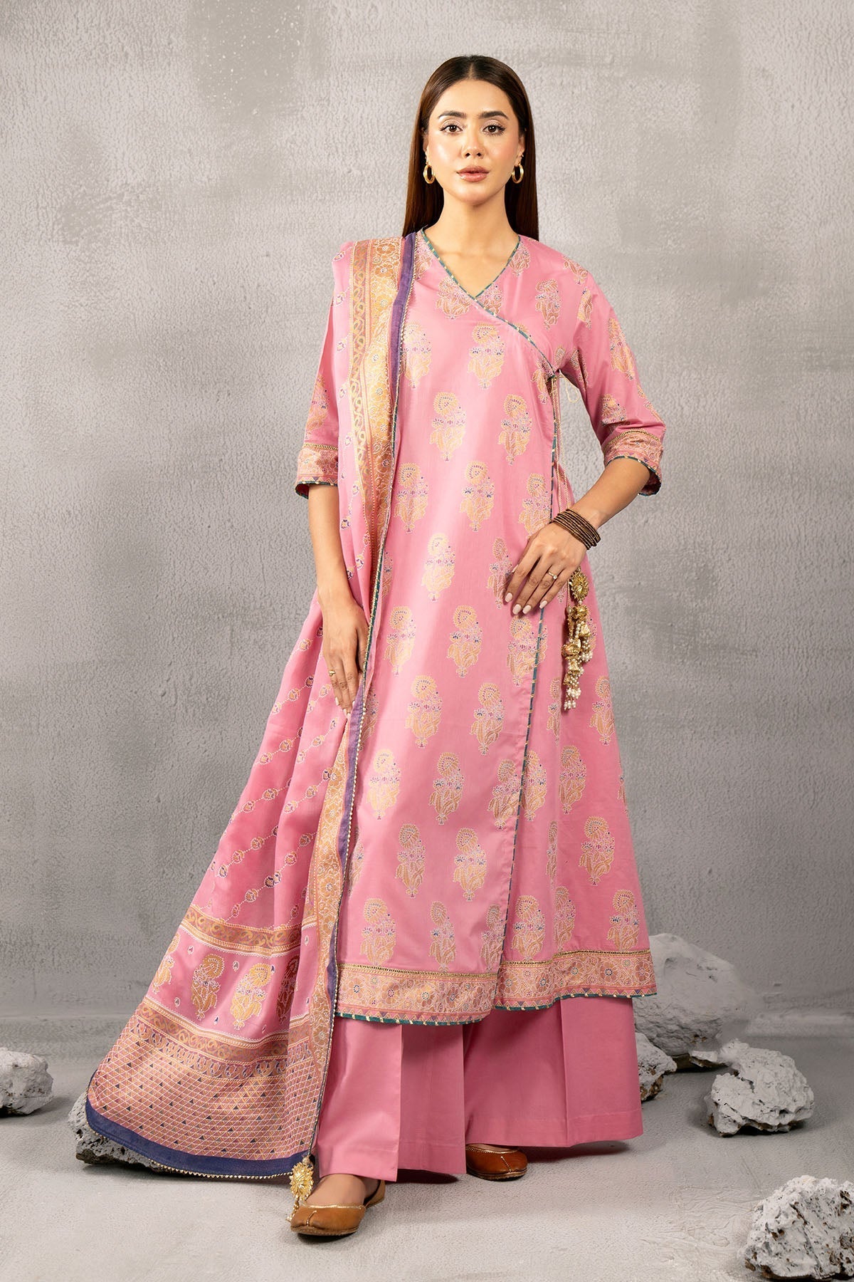 Kayseria | Winter Khaddar 24 | Banasi XS Pink Cotton Lawn
