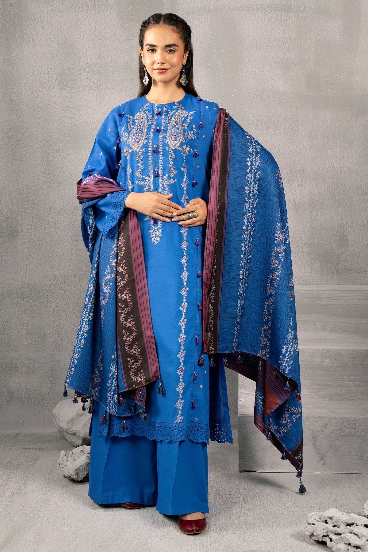 Kayseria | Winter Khaddar 24 | C6056 XS Cobalt Blue Khaddar