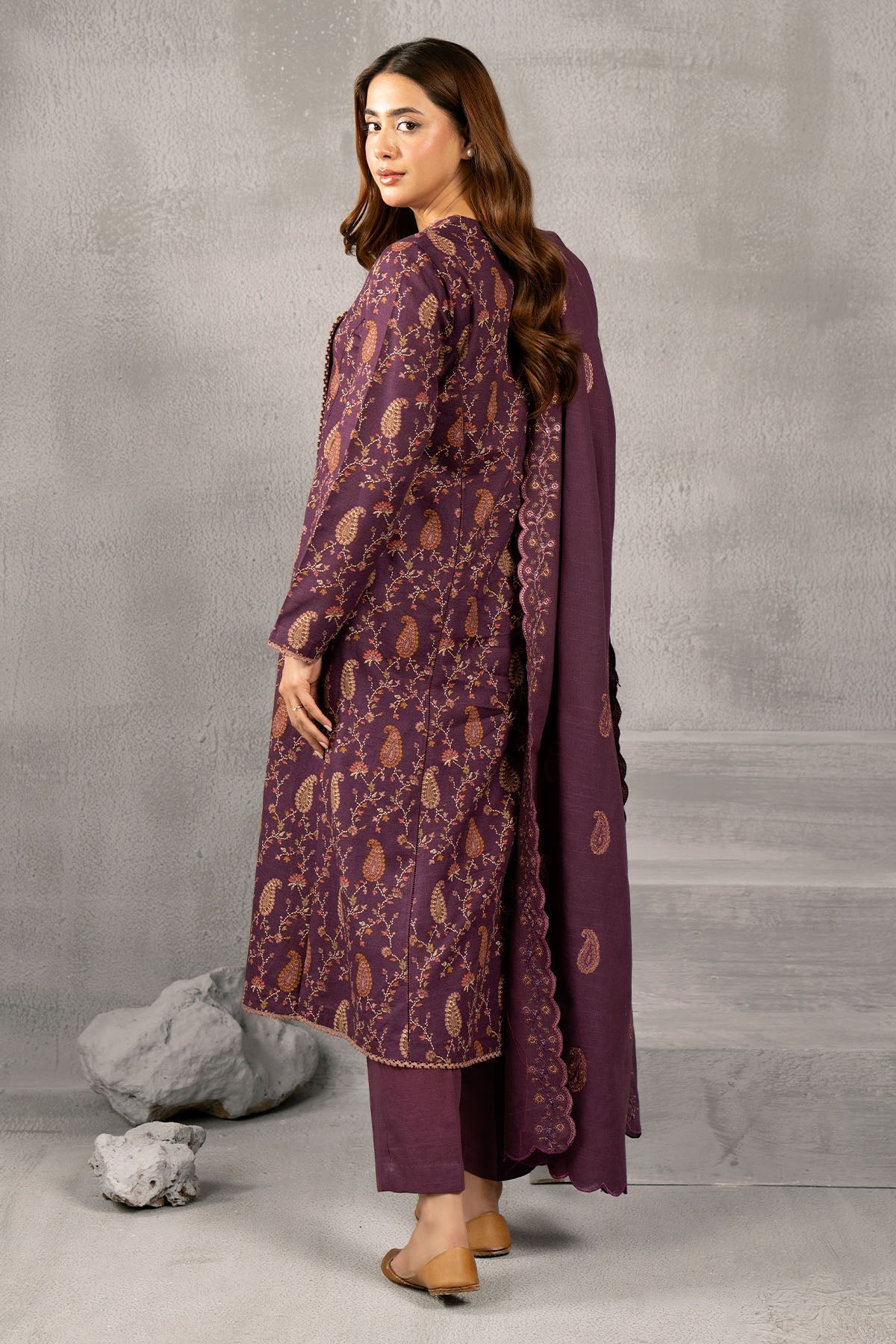 Kayseria | Winter Khaddar 24 | C6069-2 S Berry Slub Khaddar