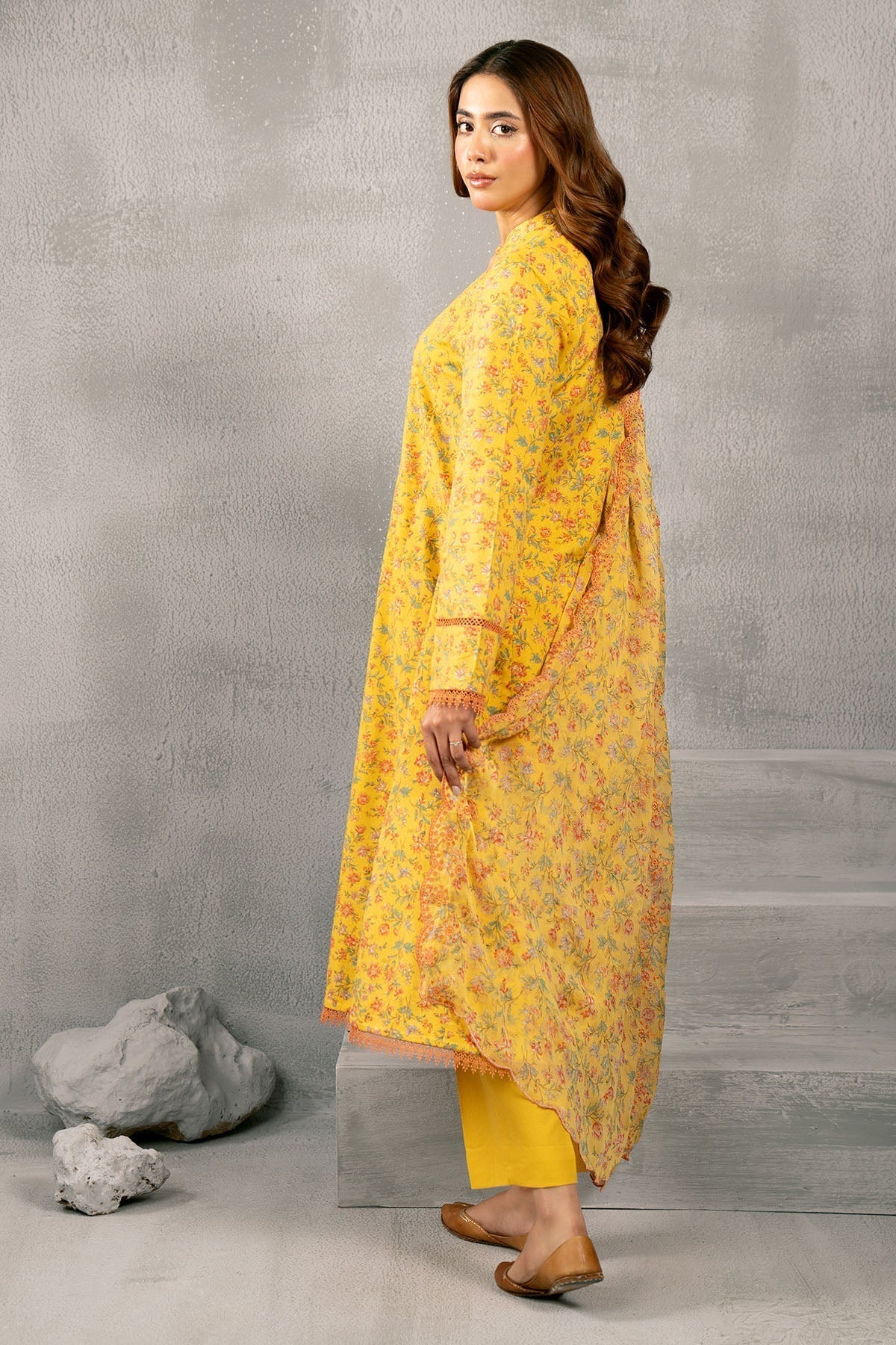 Kayseria | Winter Khaddar 24 | C6079-1 S Yellow Viscose Karandi