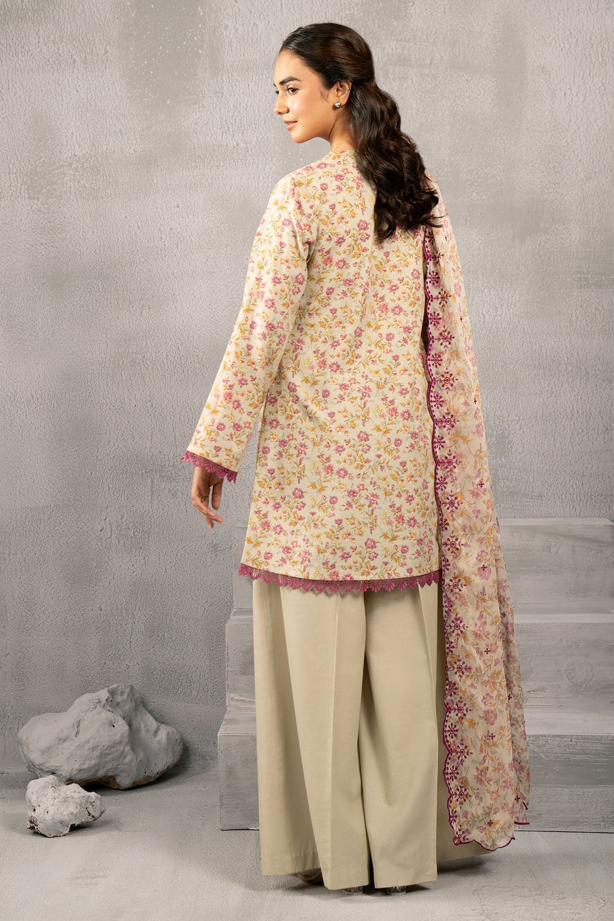 Kayseria | Winter Khaddar 24 | C6079-2 S Beige Viscose Karandi