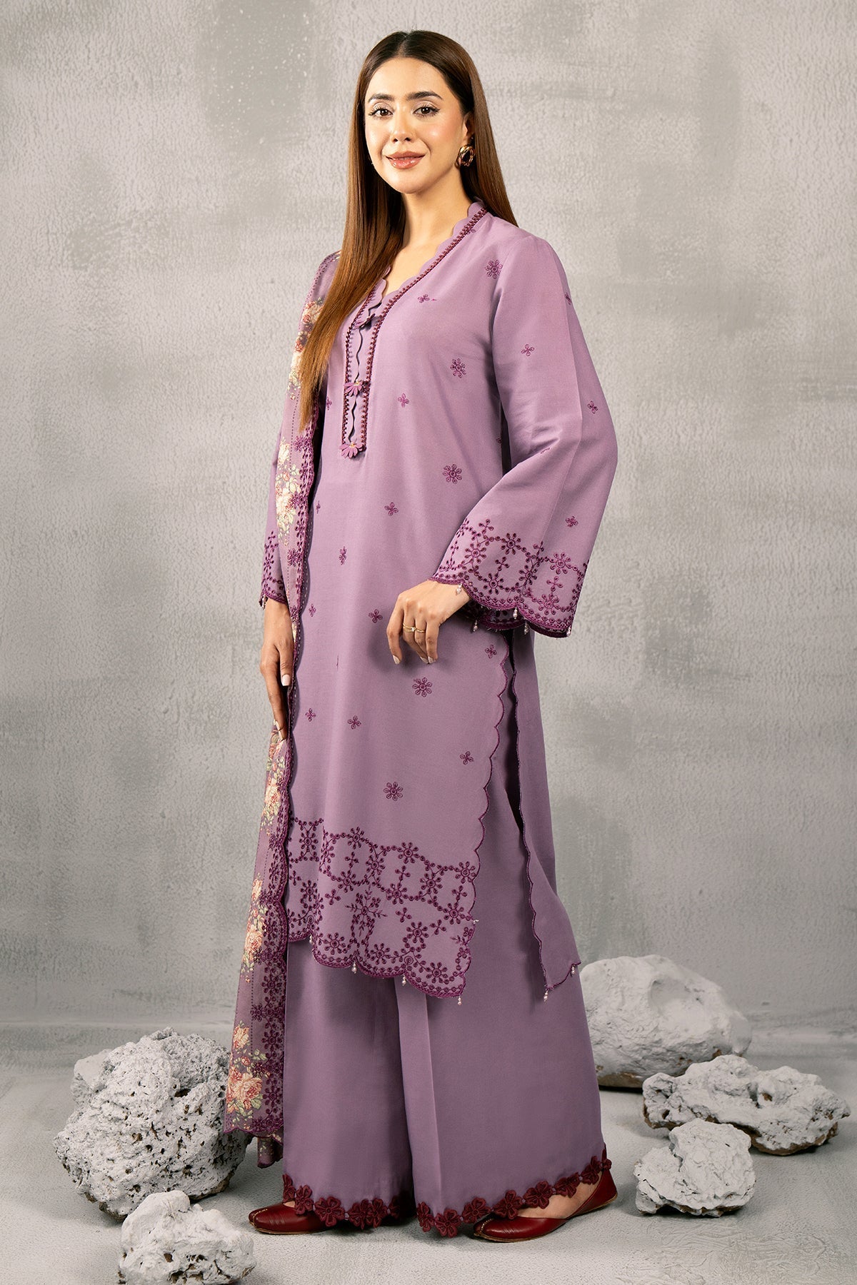 Kayseria | Winter Khaddar 24 | C6039-1 XL Lavender Khaddar