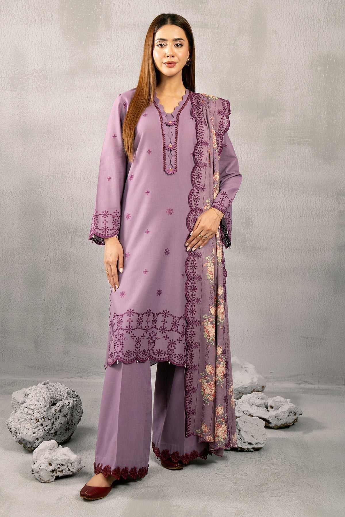 Kayseria | Winter Khaddar 24 | C6039-1 XS Lavender Khaddar