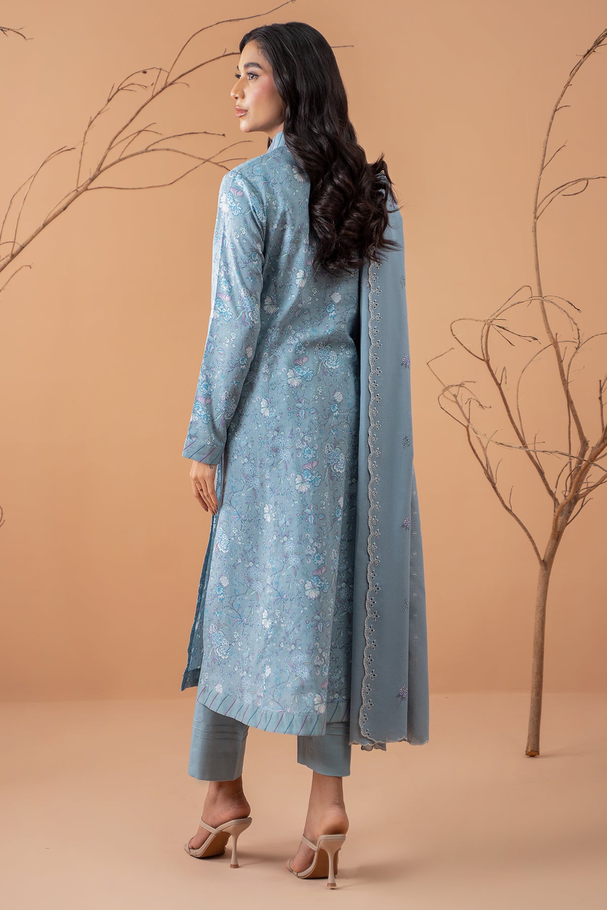 Kayseria | Winter Khaddar 24 | C6049-1 S Sky Blue Khaddar