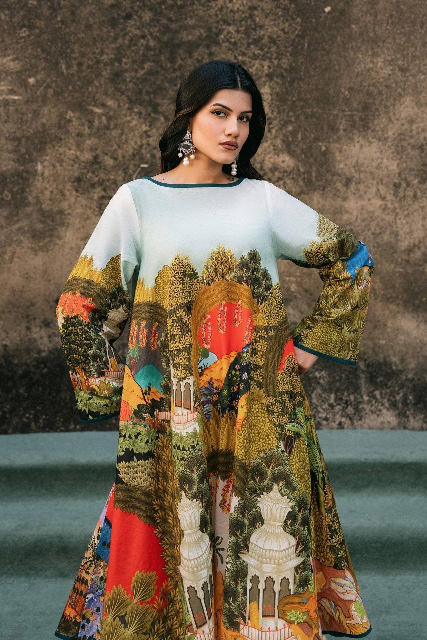 Fahad Hussayn | Lawn Banger | Chagatai - Pakistani Designer Dress - by Fahad Hussayn | Type: Ladies Clothes - 100% Original at Saira Sultan