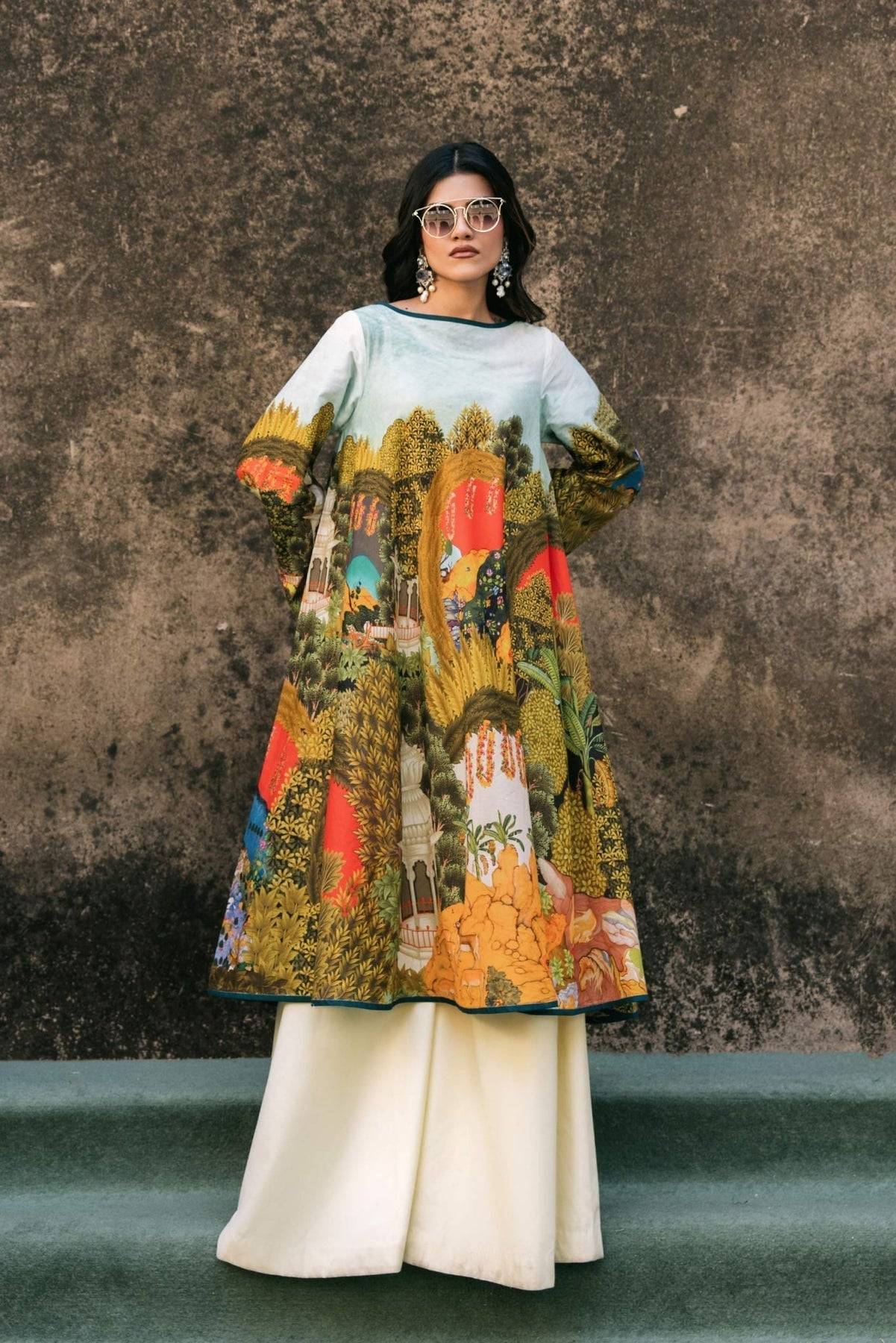 Fahad Hussayn | Lawn Banger | Chagatai - Pakistani Designer Dress - by Fahad Hussayn | Type: Ladies Clothes - 100% Original at Saira Sultan