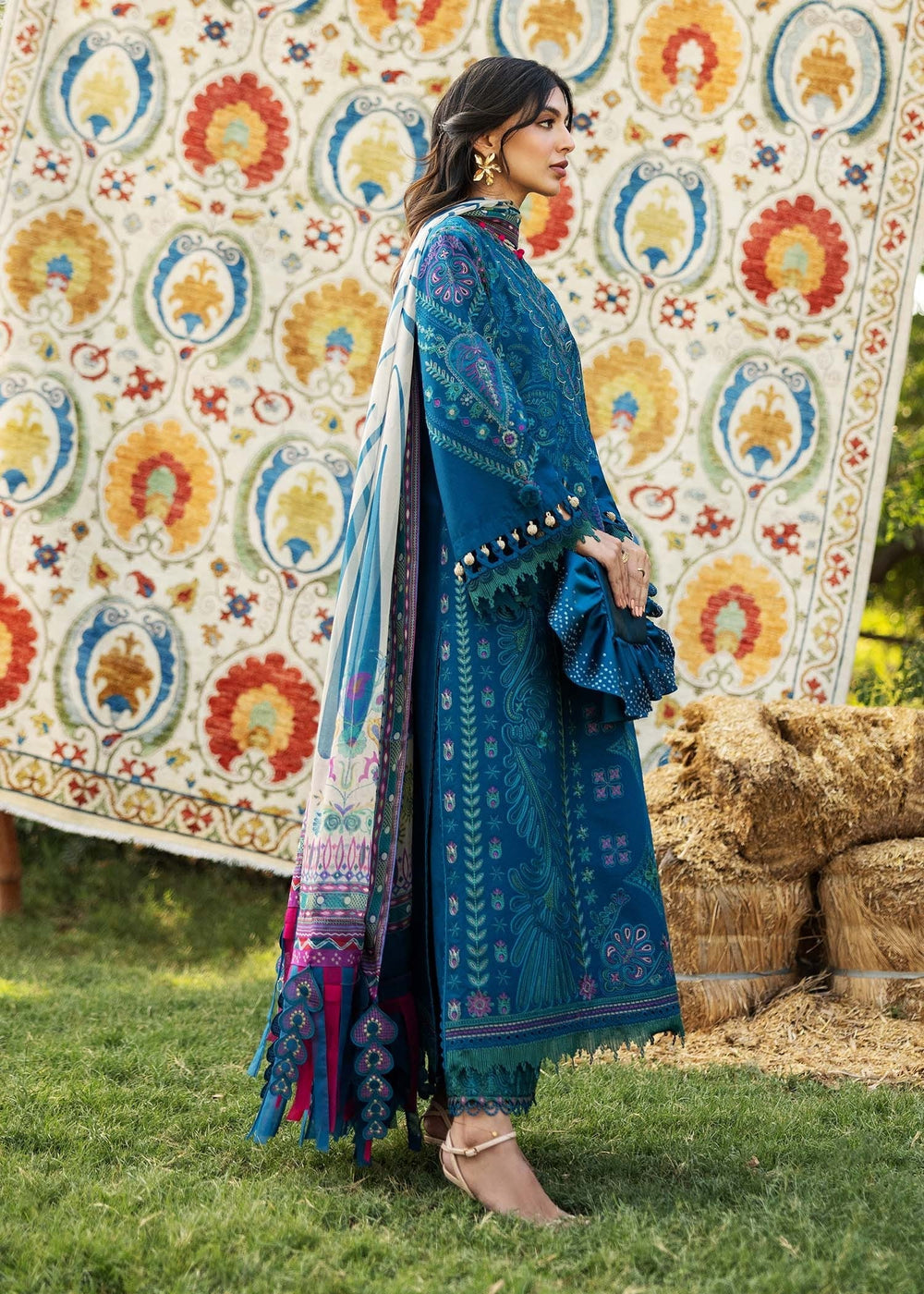 Sadaf Fawad Khan | Siraa Lawn 25 | LIANA - A S Blue Lawn