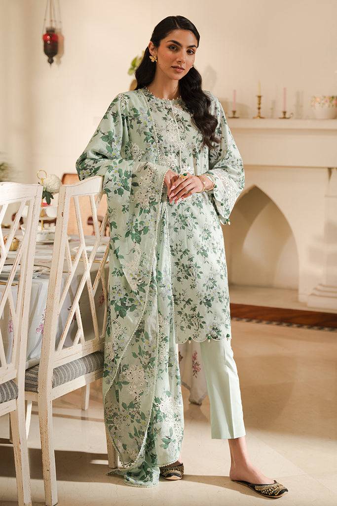Cross Stitch | Eid Lawn 24 | SAGE SILT - Pakistani Designer Dress - by Cross Stitch | Type: Luxury - 100% Original at Saira Sultan