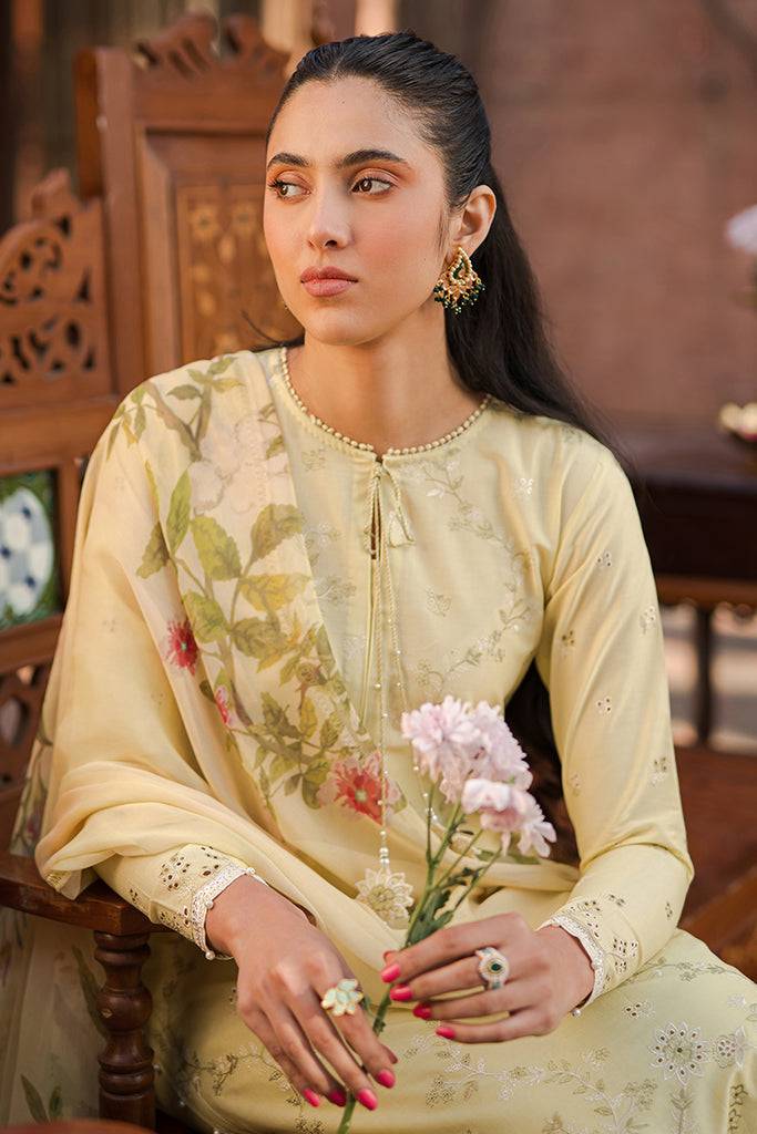 Cross Stitch | Eid Lawn 24 | SAPID FOLIATE - Pakistani Designer Dress - by Cross Stitch | Type: Luxury - 100% Original at Saira Sultan