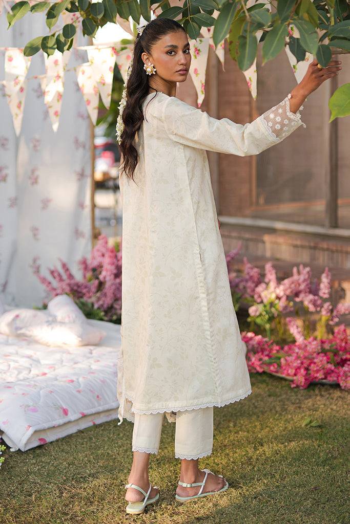 Cross Stitch | Eid Lawn 24 | WHISPERING WHITE - Pakistani Designer Dress - by Cross Stitch | Type: Luxury - 100% Original at Saira Sultan