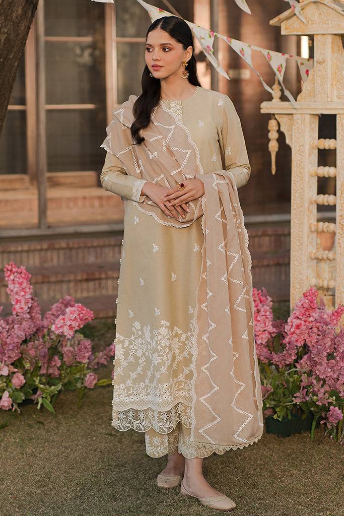 Cross Stitch | Eid Lawn 24 | PALE GREEN - Pakistani Designer Dress - by Cross Stitch | Type: Luxury - 100% Original at Saira Sultan