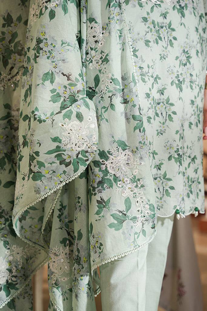 Cross Stitch | Eid Lawn 24 | SAGE SILT - Pakistani Designer Dress - by Cross Stitch | Type: Luxury - 100% Original at Saira Sultan
