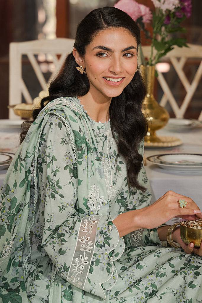 Cross Stitch | Eid Lawn 24 | SAGE SILT - Pakistani Designer Dress - by Cross Stitch | Type: Luxury - 100% Original at Saira Sultan
