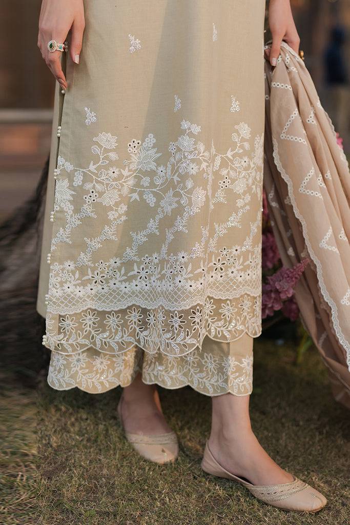 Cross Stitch | Eid Lawn 24 | PALE GREEN - Pakistani Designer Dress - by Cross Stitch | Type: Luxury - 100% Original at Saira Sultan