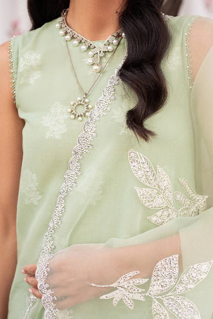 Cross Stitch | Eid Lawn 24 | CELADON SPRUCE - Pakistani Designer Dress - by Cross Stitch | Type: Luxury - 100% Original at Saira Sultan