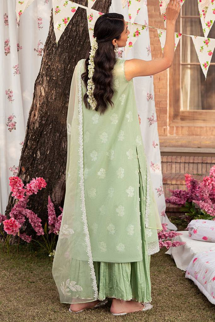 Cross Stitch | Eid Lawn 24 | CELADON SPRUCE - Pakistani Designer Dress - by Cross Stitch | Type: Luxury - 100% Original at Saira Sultan