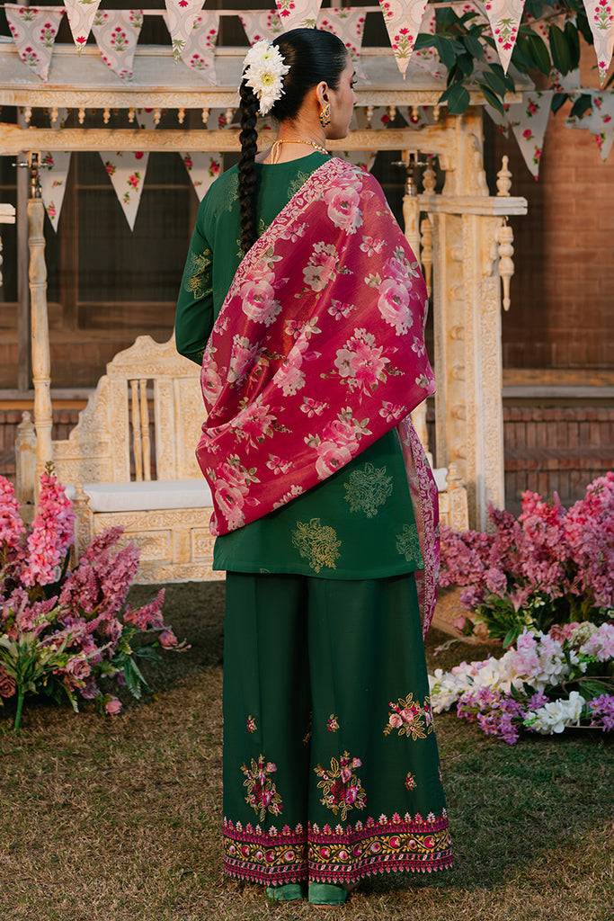 Cross Stitch | Eid Lawn 24 | OPULENT GREEN - Pakistani Designer Dress - by Cross Stitch | Type: Luxury - 100% Original at Saira Sultan