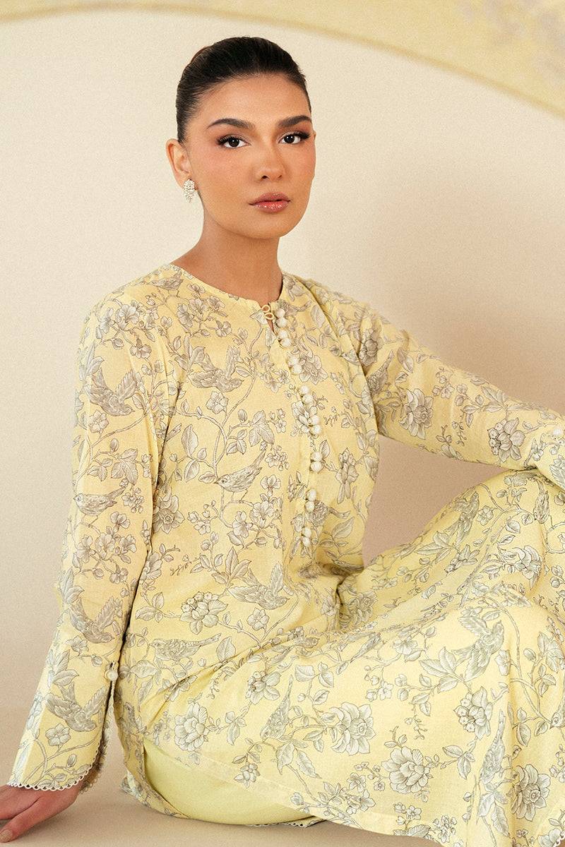 Cross Stitch | Daily Lawn 24 | CREAM BRULEE-3 PIECE LAWN SUIT - Pakistani Designer Dress - by Cross Stitch | Type: Casuals - 100% Original at Saira Sultan