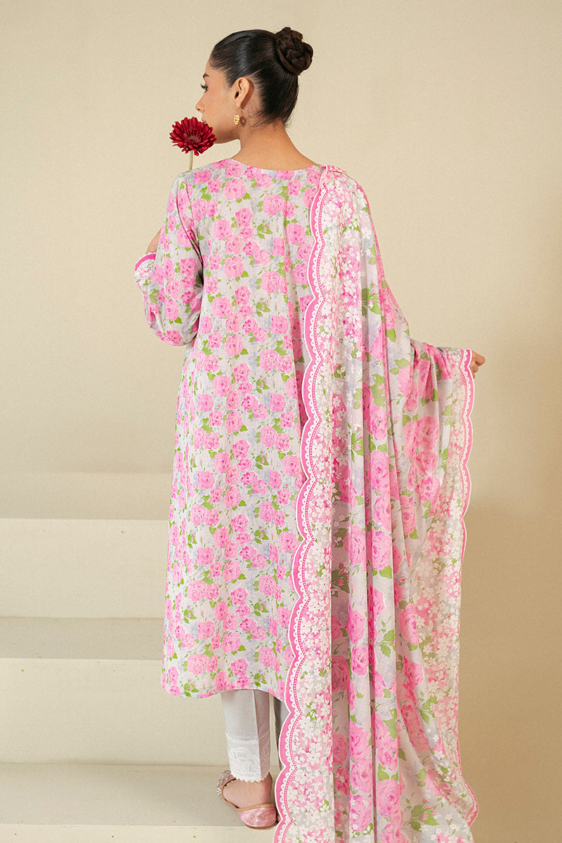 Cross Stitch | Daily Lawn 24 | FLORAL WIND-3 PIECE LAWN SUIT - Pakistani Designer Dress - by Cross Stitch | Type: Casuals - 100% Original at Saira Sultan