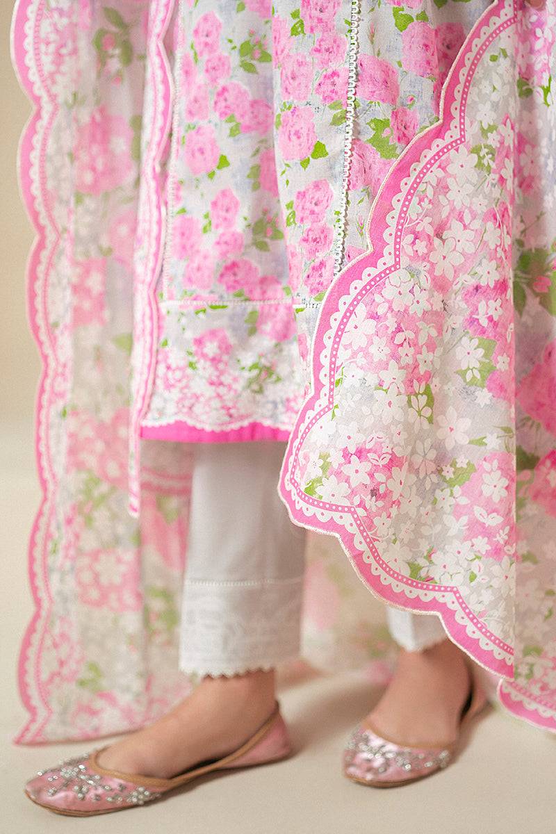 Cross Stitch | Daily Lawn 24 | FLORAL WIND-3 PIECE LAWN SUIT - Pakistani Designer Dress - by Cross Stitch | Type: Casuals - 100% Original at Saira Sultan