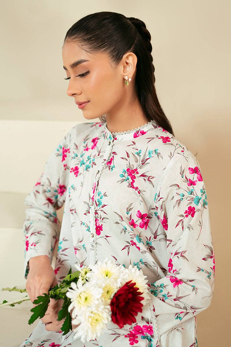 Cross Stitch | Daily Lawn 24 | FOGGY DEW-2 PIECE LAWN SUIT - Pakistani Designer Dress - by Cross Stitch | Type: Casuals - 100% Original at Saira Sultan