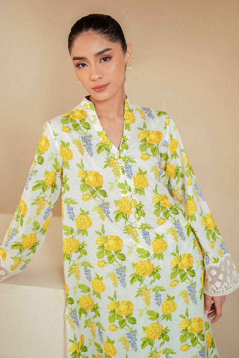 Cross Stitch | Daily Lawn 24 | SOFT HYDRANGEA-2 PIECE LAWN SUIT - Pakistani Designer Dress - by Cross Stitch | Type: Casuals - 100% Original at Saira Sultan