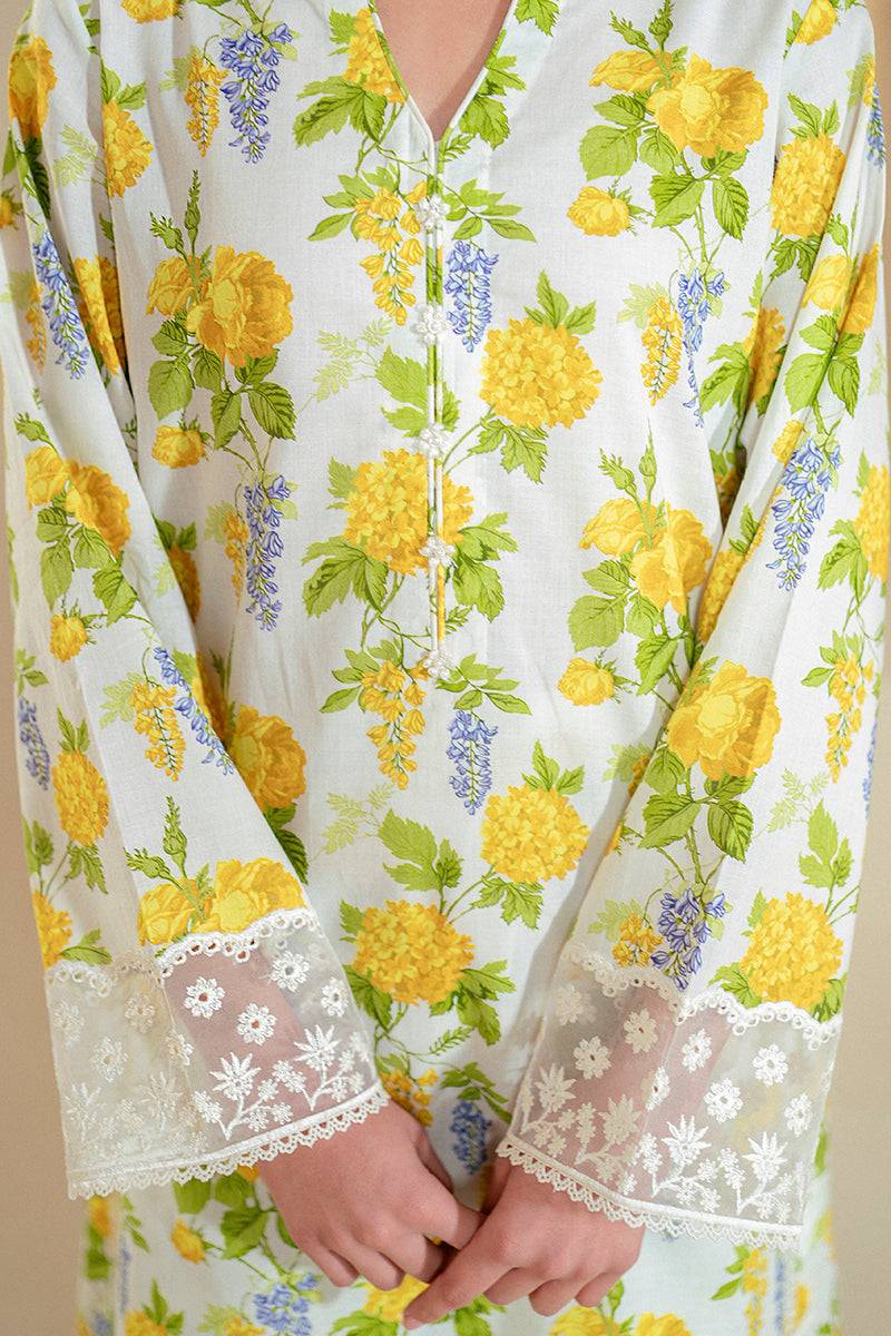 Cross Stitch | Daily Lawn 24 | SOFT HYDRANGEA-2 PIECE LAWN SUIT - Pakistani Designer Dress - by Cross Stitch | Type: Casuals - 100% Original at Saira Sultan
