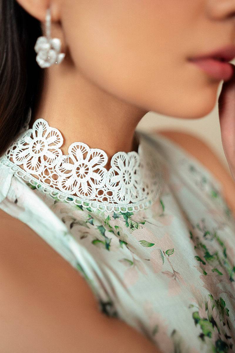 Cross Stitch | Daily Lawn 24 | ROSE GARLAND-3 PIECE LAWN SUIT - Pakistani Designer Dress - by Cross Stitch | Type: Casuals - 100% Original at Saira Sultan