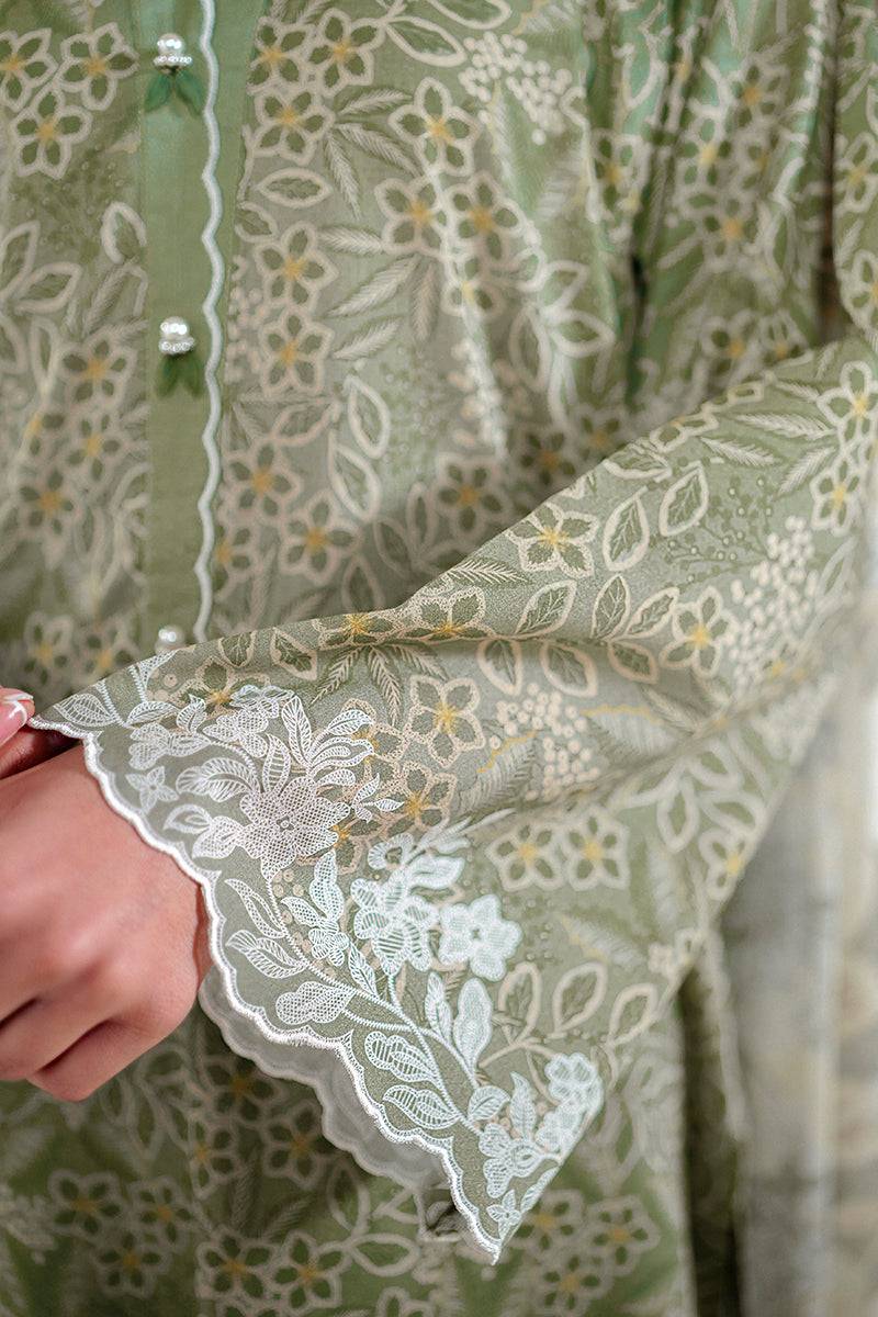 Cross Stitch | Daily Lawn 24 | SAGE BREEZE-3 PIECE LAWN SUIT - Pakistani Designer Dress - by Cross Stitch | Type: Casuals - 100% Original at Saira Sultan